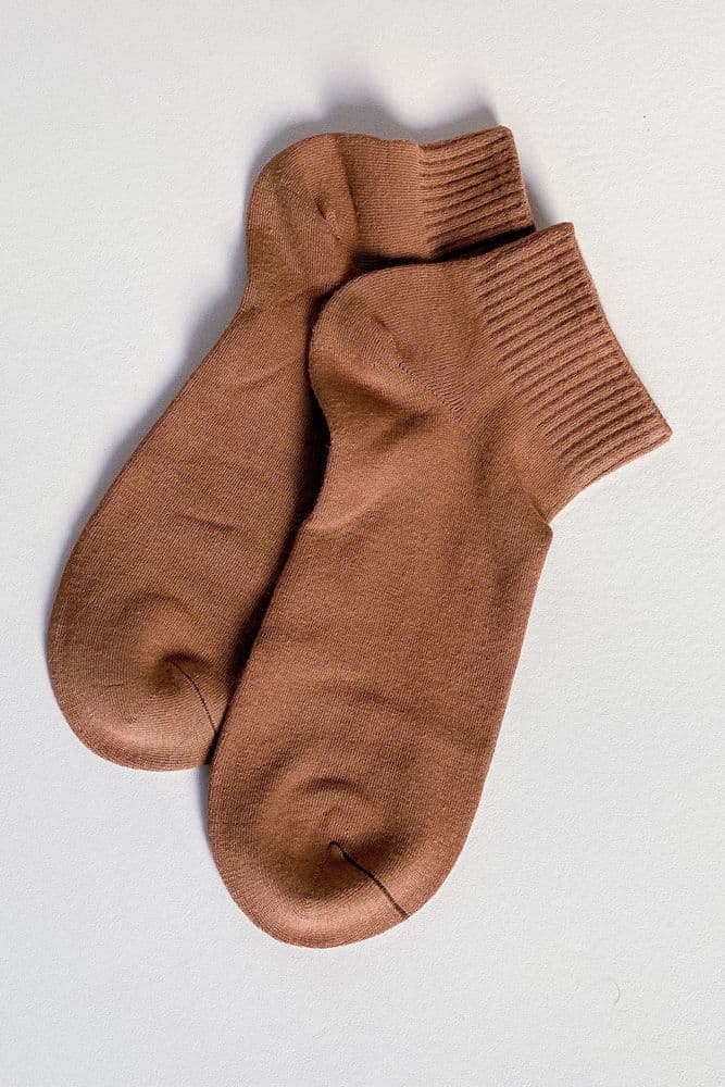 Носки короткие бамбук 36-41 (коричневый) — 3